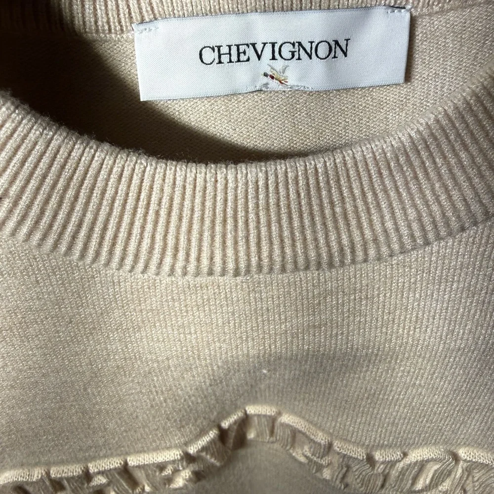 Chevignon Women's Cream Crew Neck Sweater